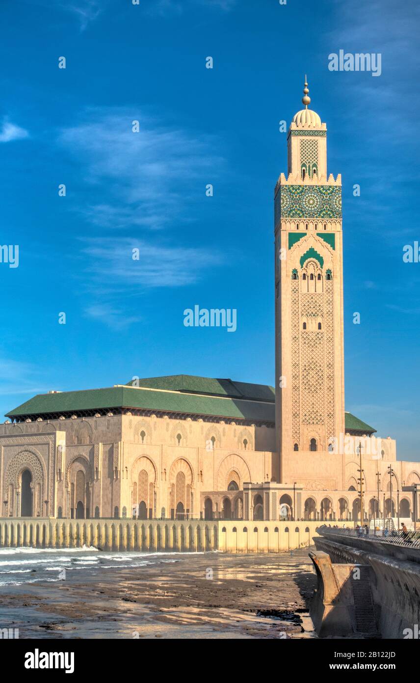 Hasan II Mosque, Casablanca, Morocco Stock Photo