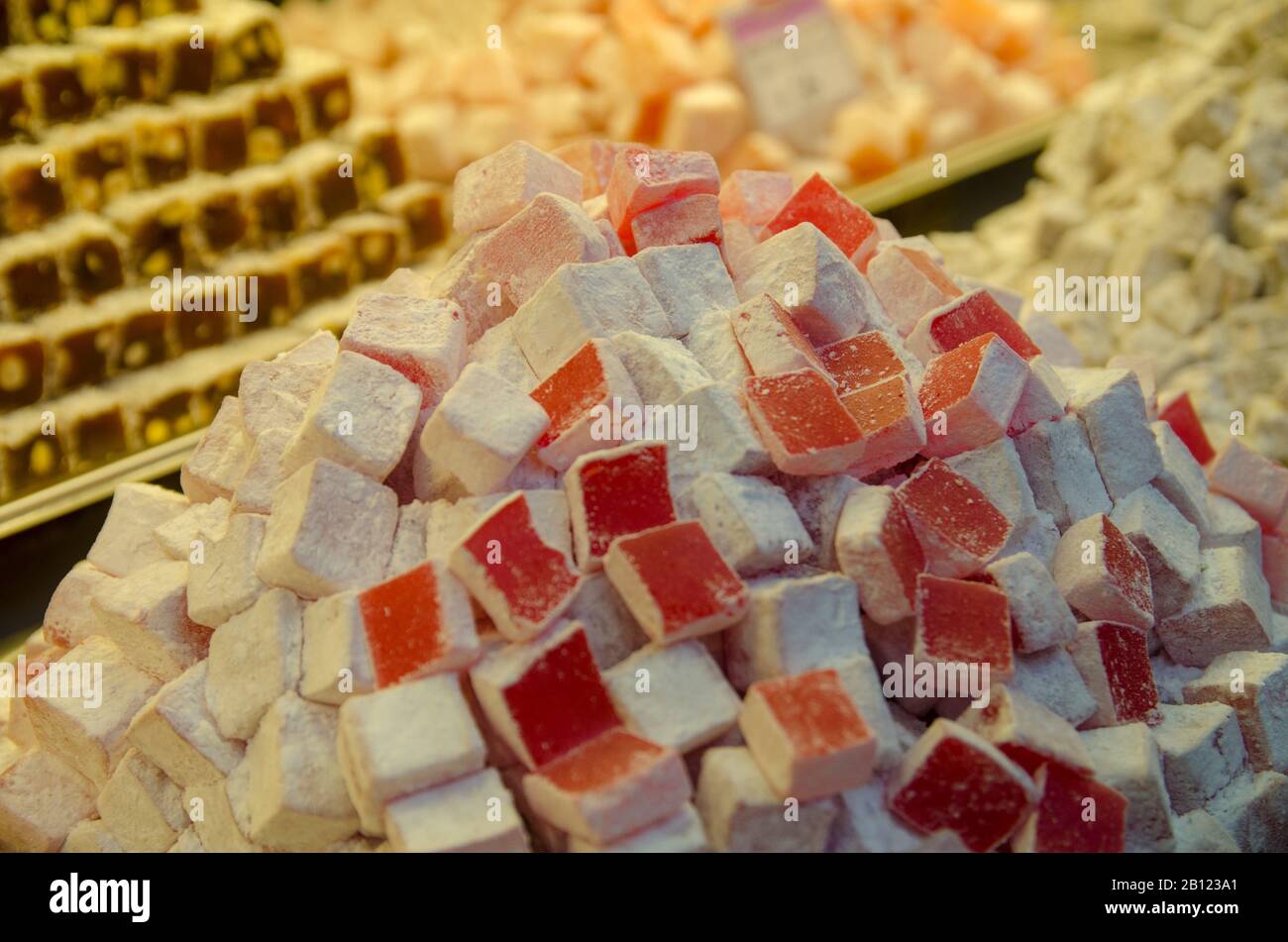 Turkish Delight Colourful Stock Photo Alamy