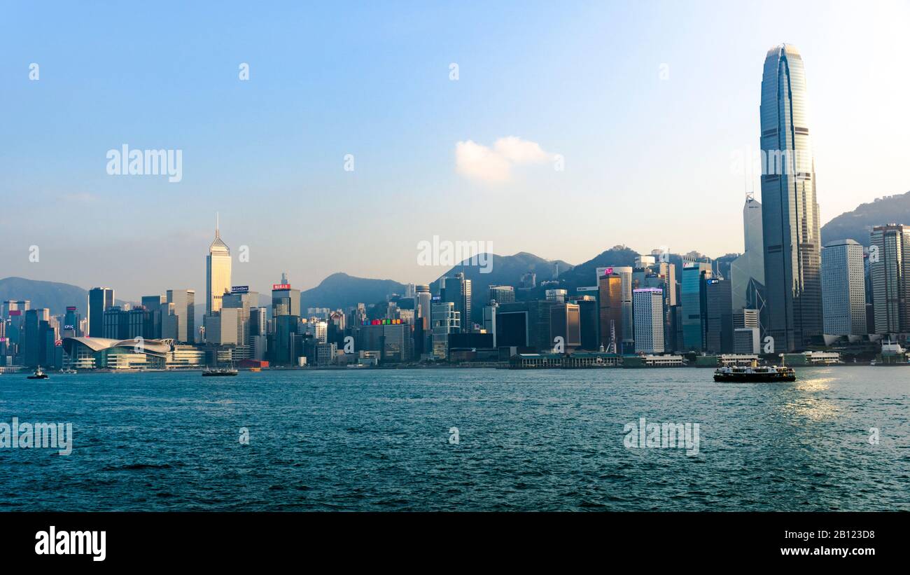 Hong Kong January 11 Hong Kong Skyline And Victoria Harbor Stock Photo Alamy Hong Kong January 11 Hong Kong Skyline And Victoria Harbor Stock Photo Alamy