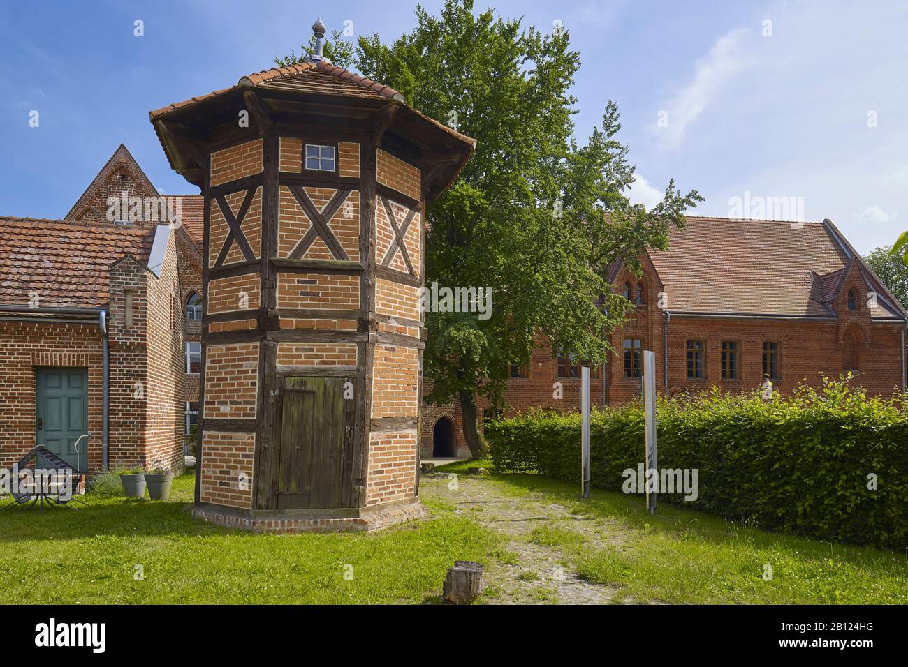 Pigeon tower in the monastery Stift zum Heiligengrabe, Heiligengrabe, Brandenburg, Germany Stock Photo