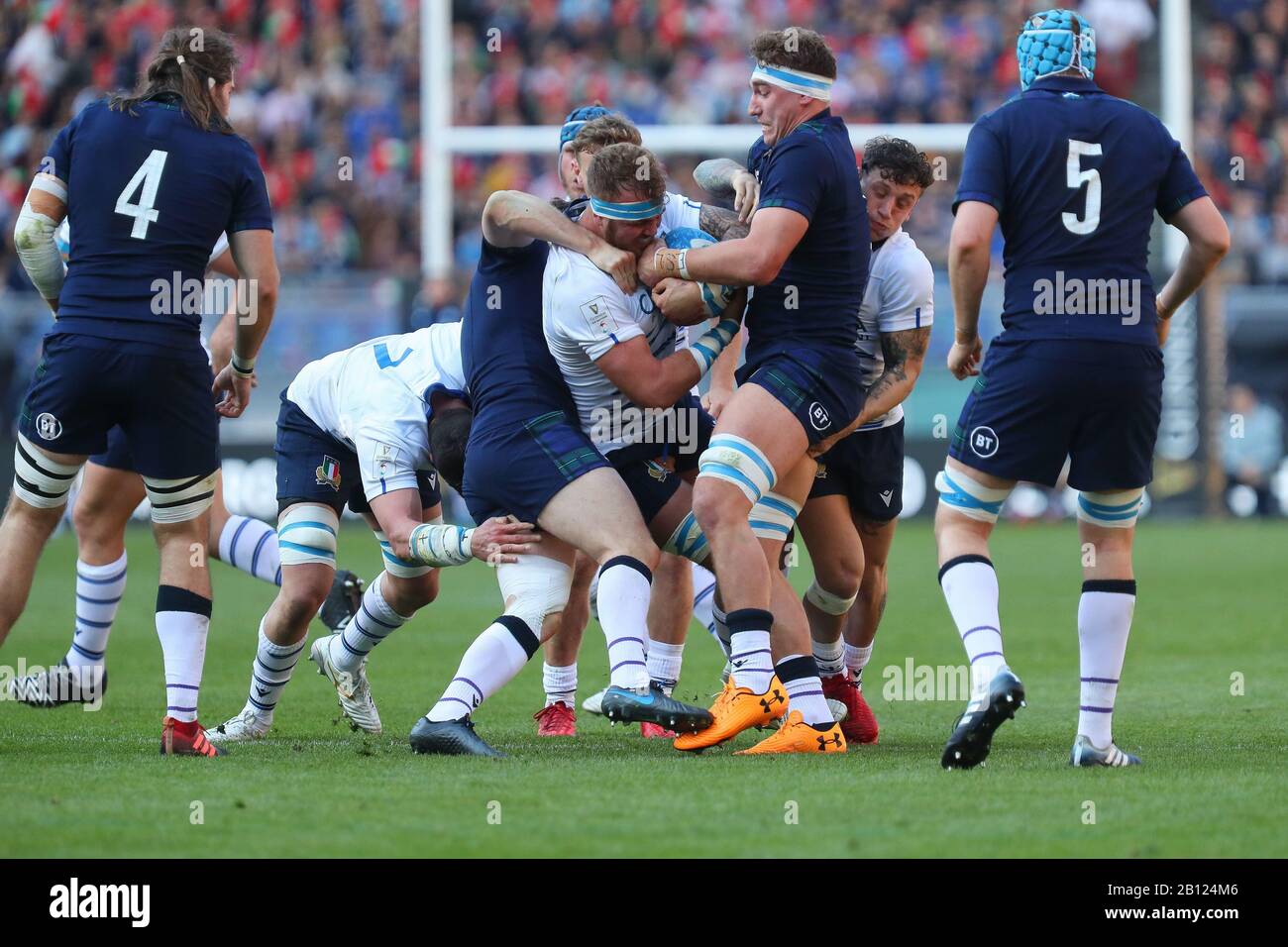 Scotland vs italy rugby hi-res stock photography and images