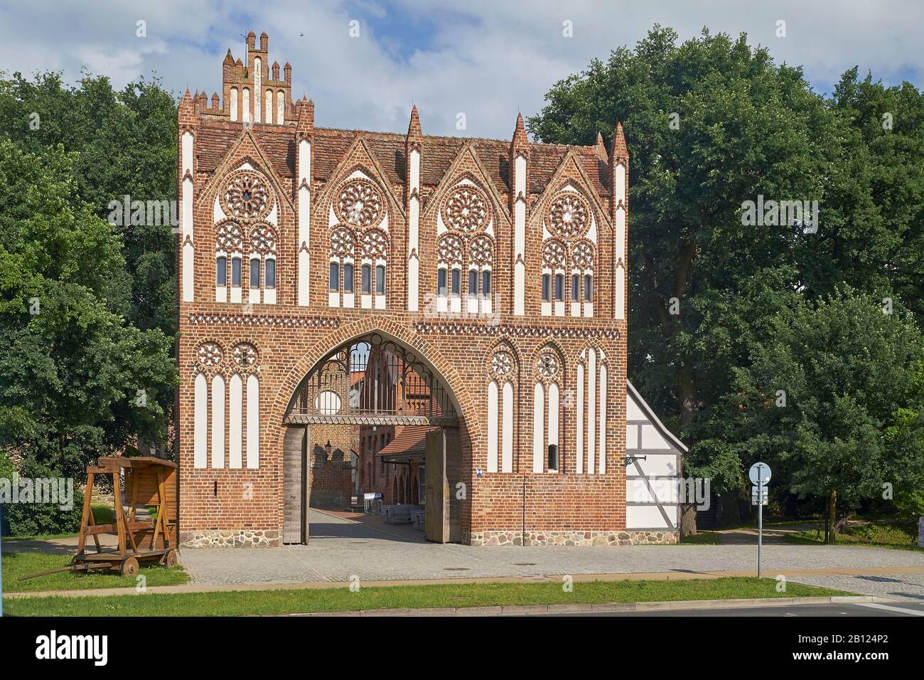 Treptower Tor in Neubrandenburg, Mecklenburg-West Pomerania, Germany Stock Photo