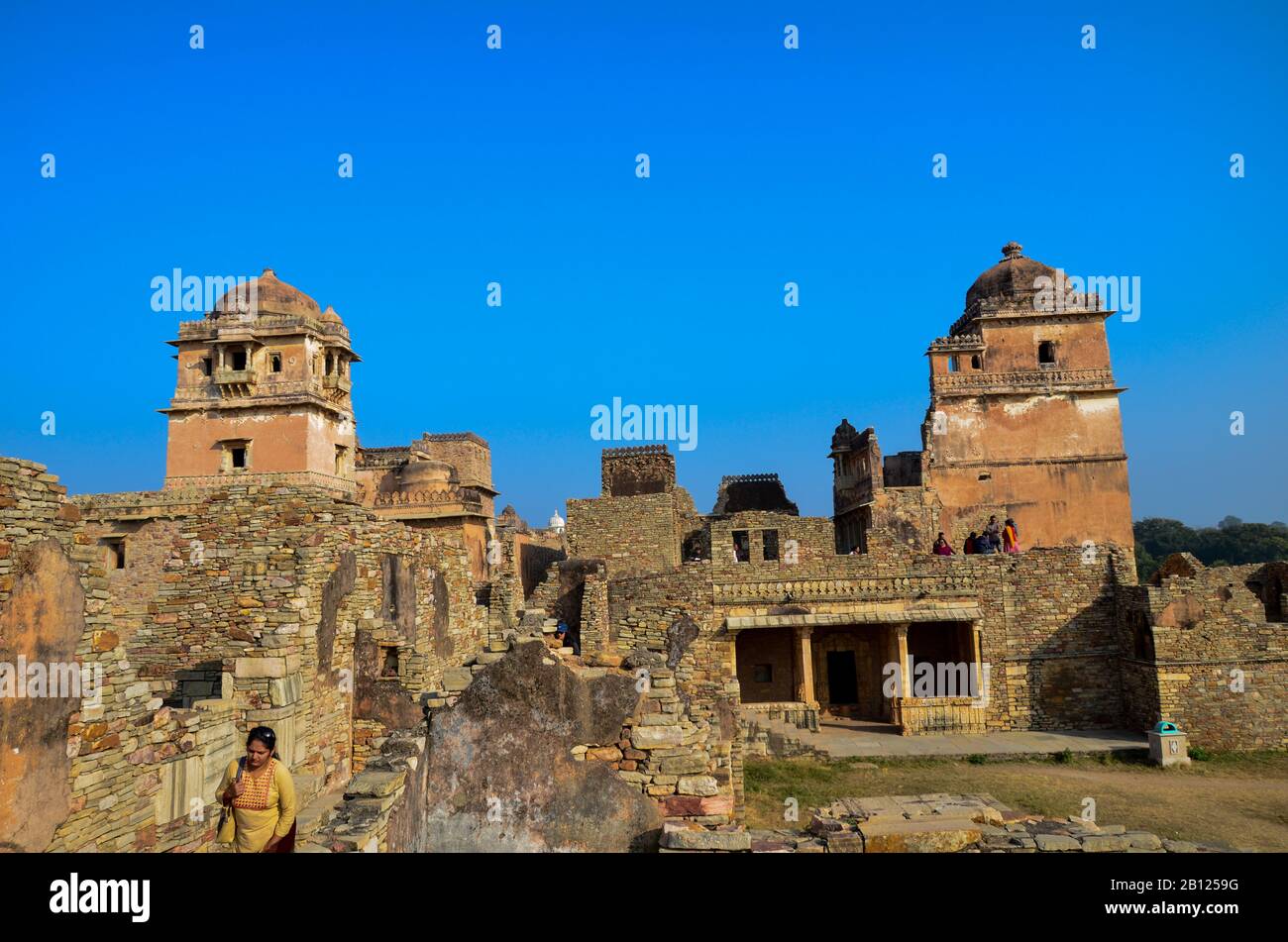 Parts Of Chittorgarh Fort Depicting The Rich Heritage Of Rajasthan ...