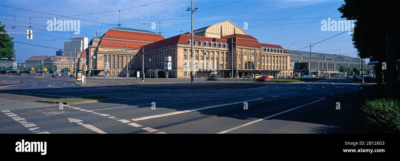 Hauptbahnhof, Leipzig, Saxony, Germany Stock Photo
