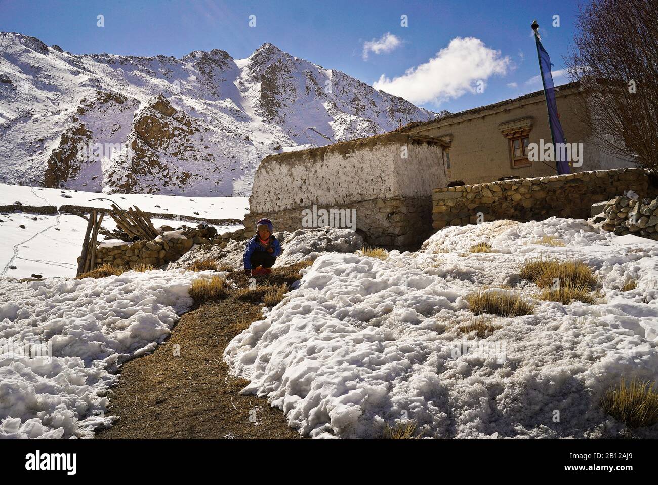 Homestay. Ulley valley. Ladakh, Himalayas. India Stock Photo - Alamy