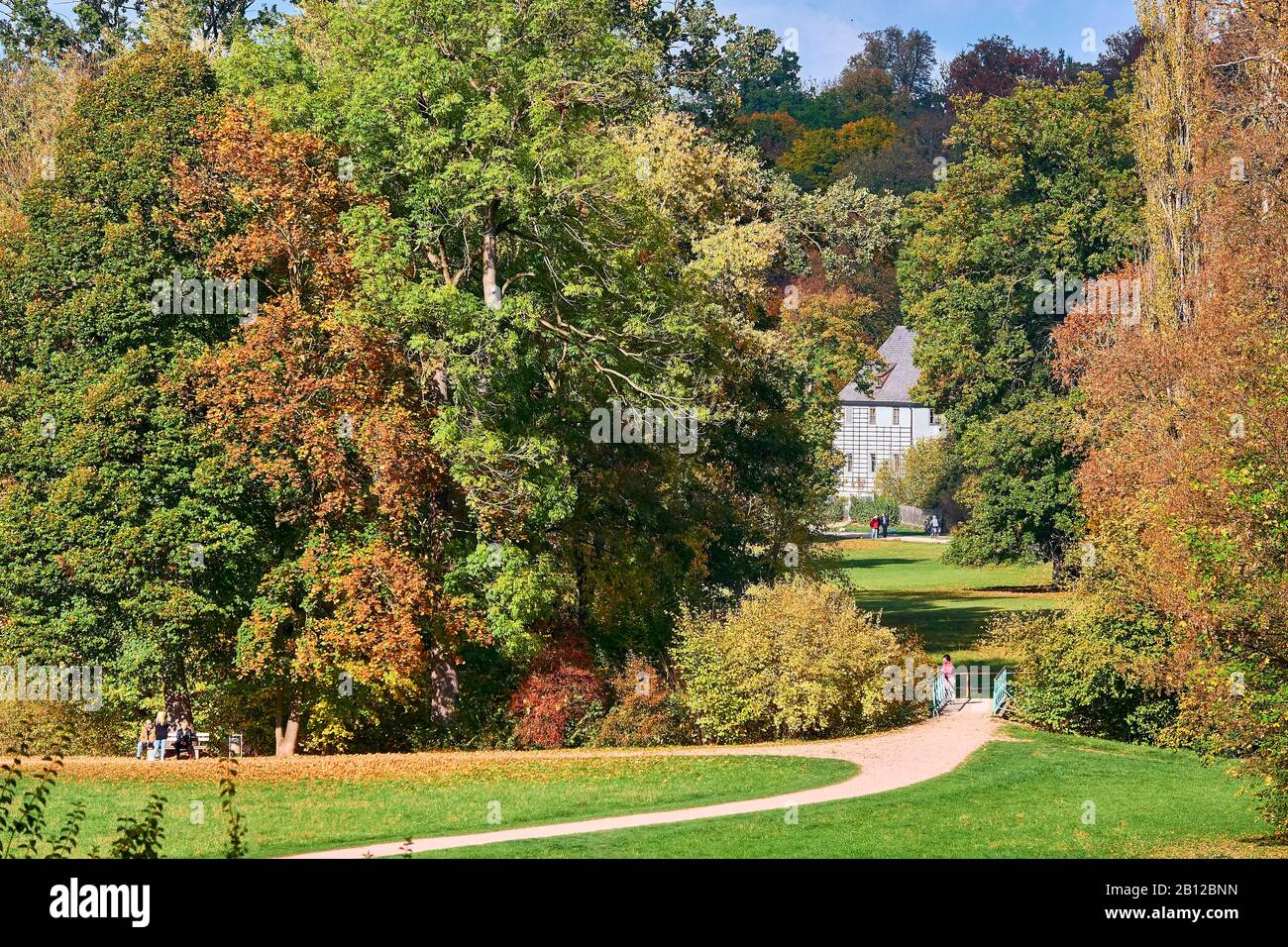 Goethe garden house in the park at the Ilm, Weimar, Thuringia, Germany Stock Photo