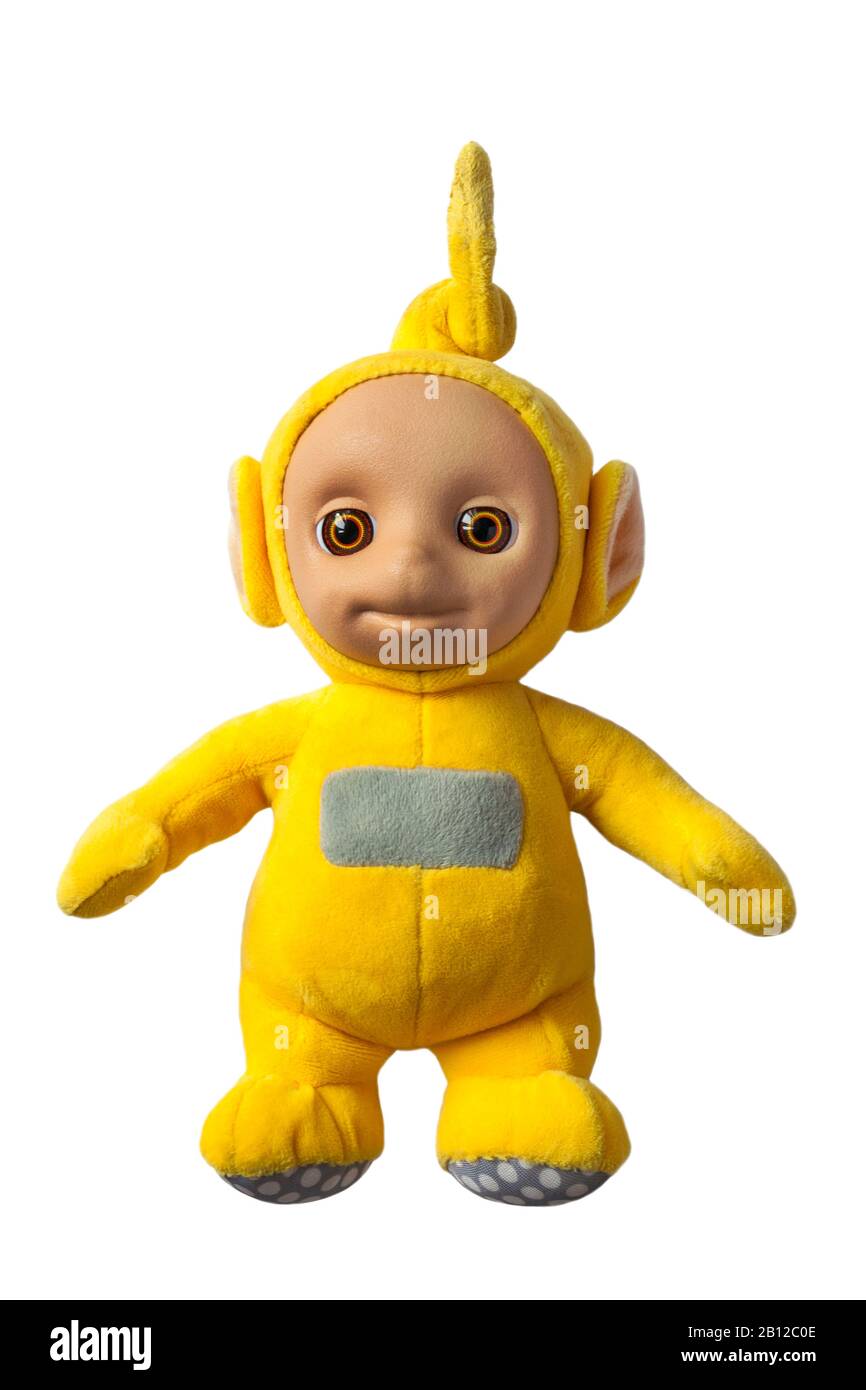yellow teletubby toy