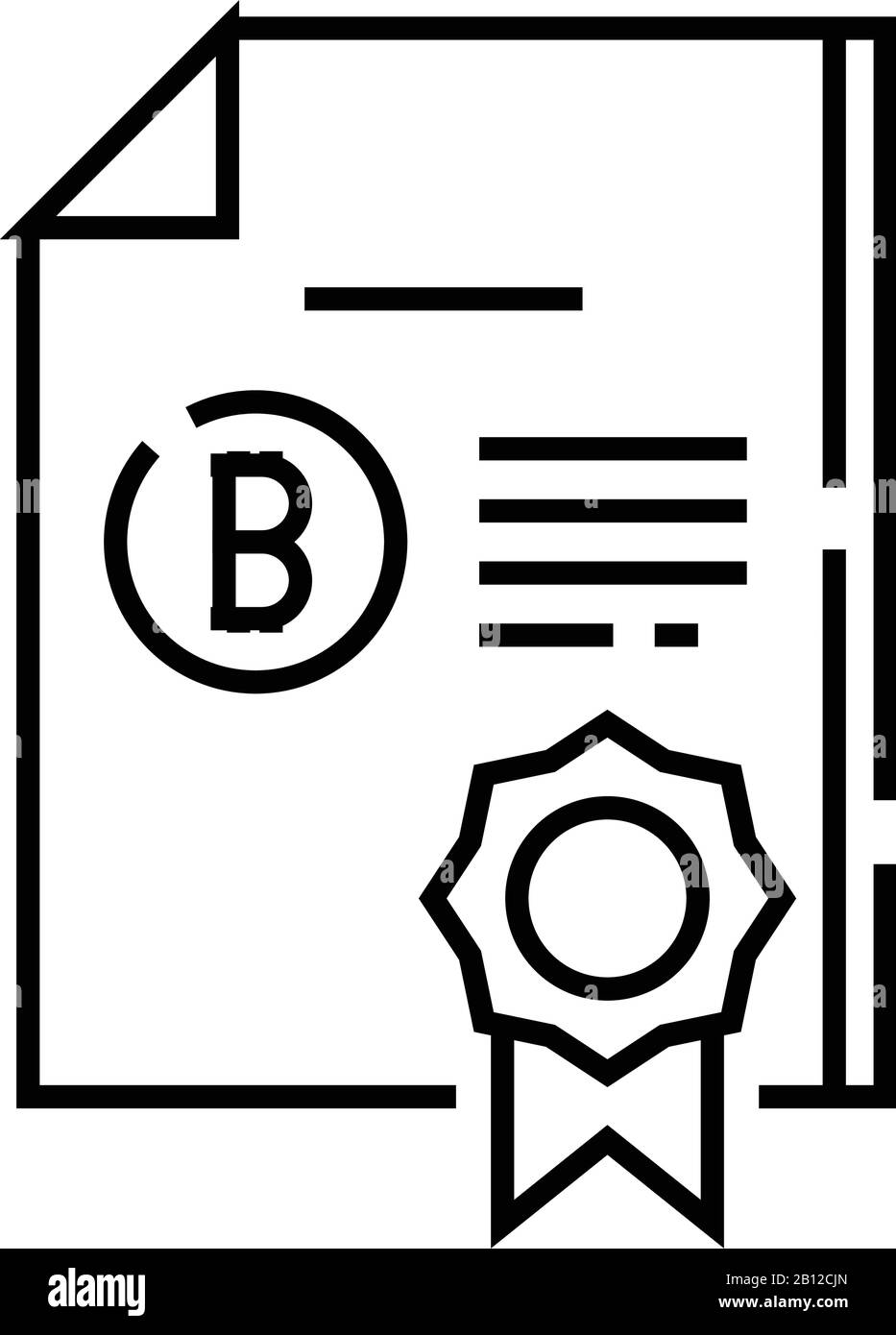Business rewards line icon, concept sign, outline vector illustration ...