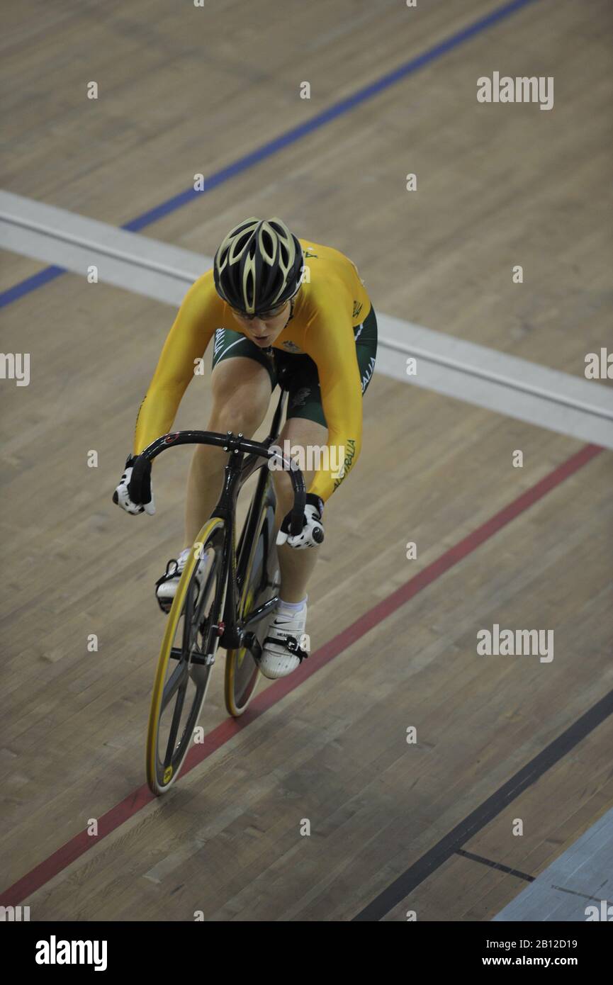Beijing, CHINA.   Cycling,  AUS Anna MEARES,  Laosham Velodrome, Tuesday - 19/08/2008, [Mandatory Credit: Peter SPURRIER, Intersport Images] Stock Photo