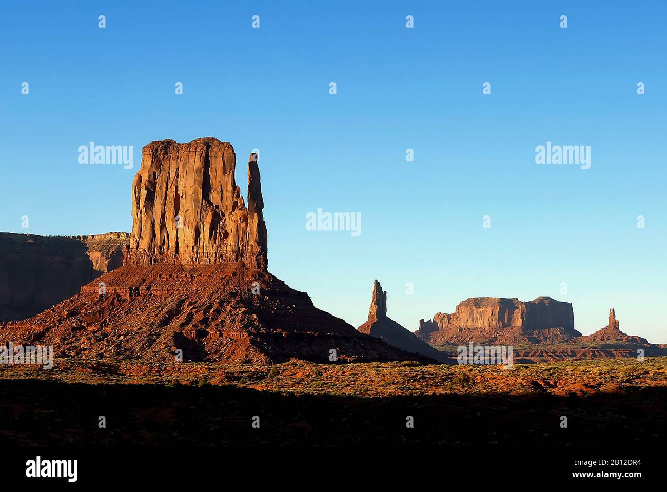 Monument Valley, AZ.at Sunrise. Stock Photo