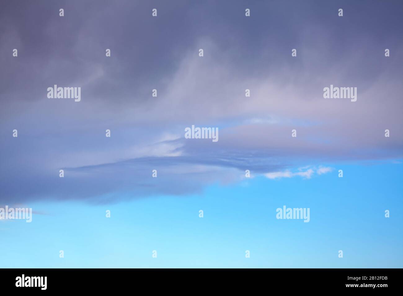 low dark clouds with beautiful shapes Stock Photo