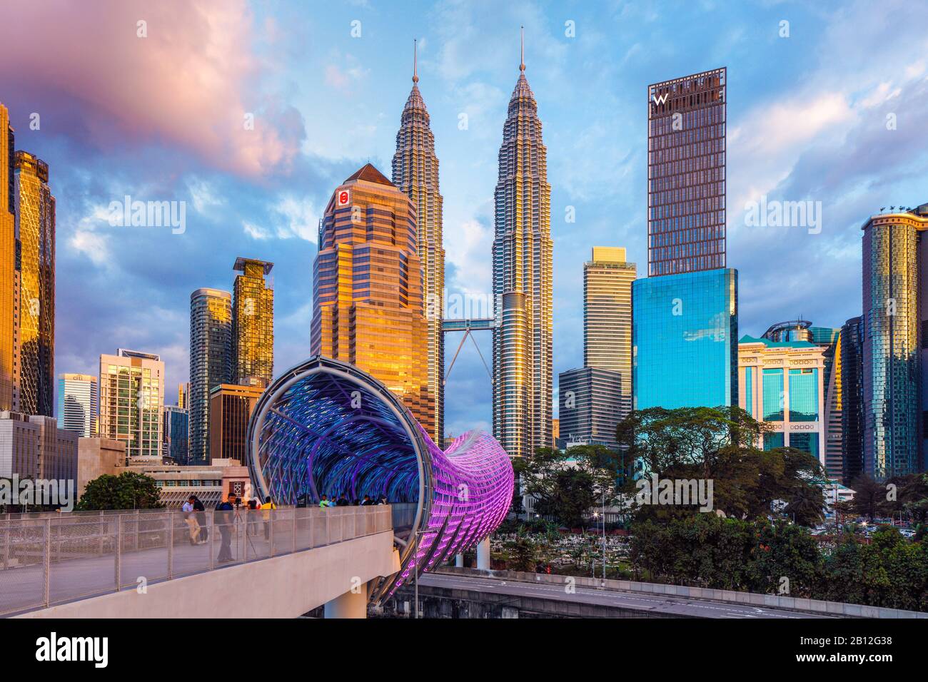 The Saloma Bypass (Link) in Kuala Lumpur, Malaysia. Stock Photo