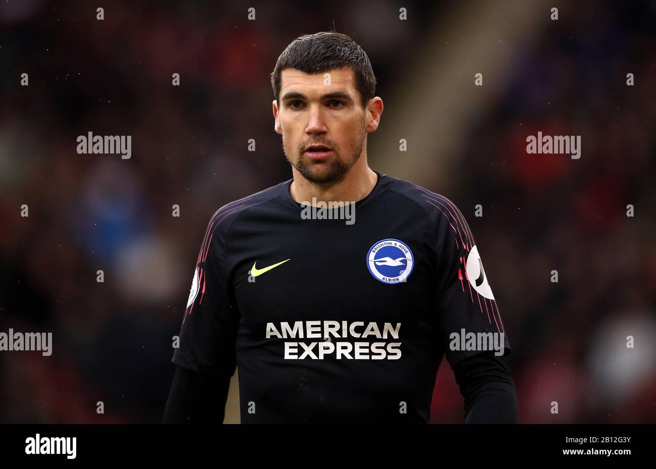 Brighton and Hove Albion goalkeeper Mathew Ryan during the Premier League match at Bramall Lane, Sheffield. Stock Photo
