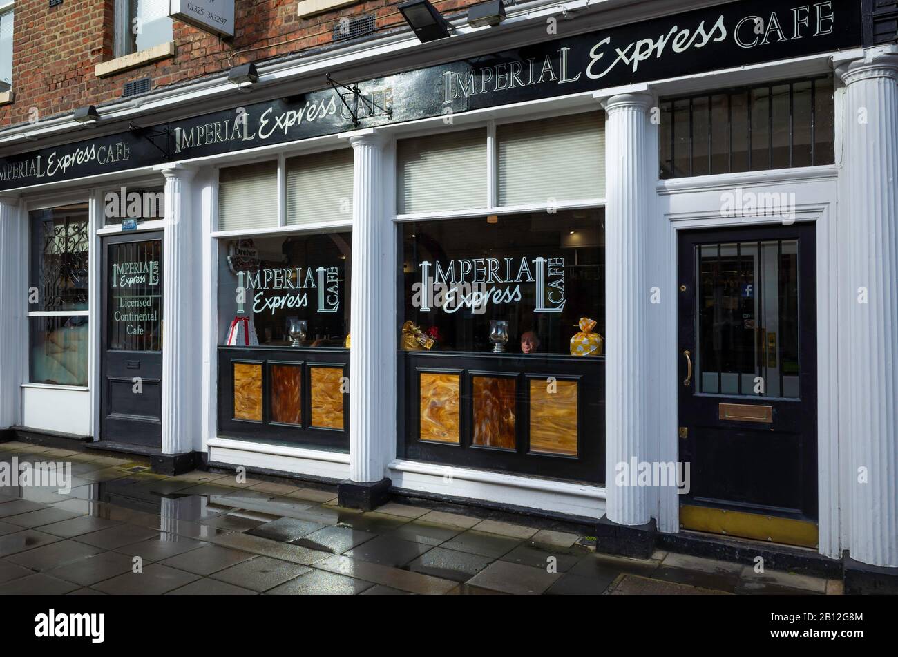 Imperial Express Café Restaurant in Northumberland Street Darlington Co Durham UK Stock Photo