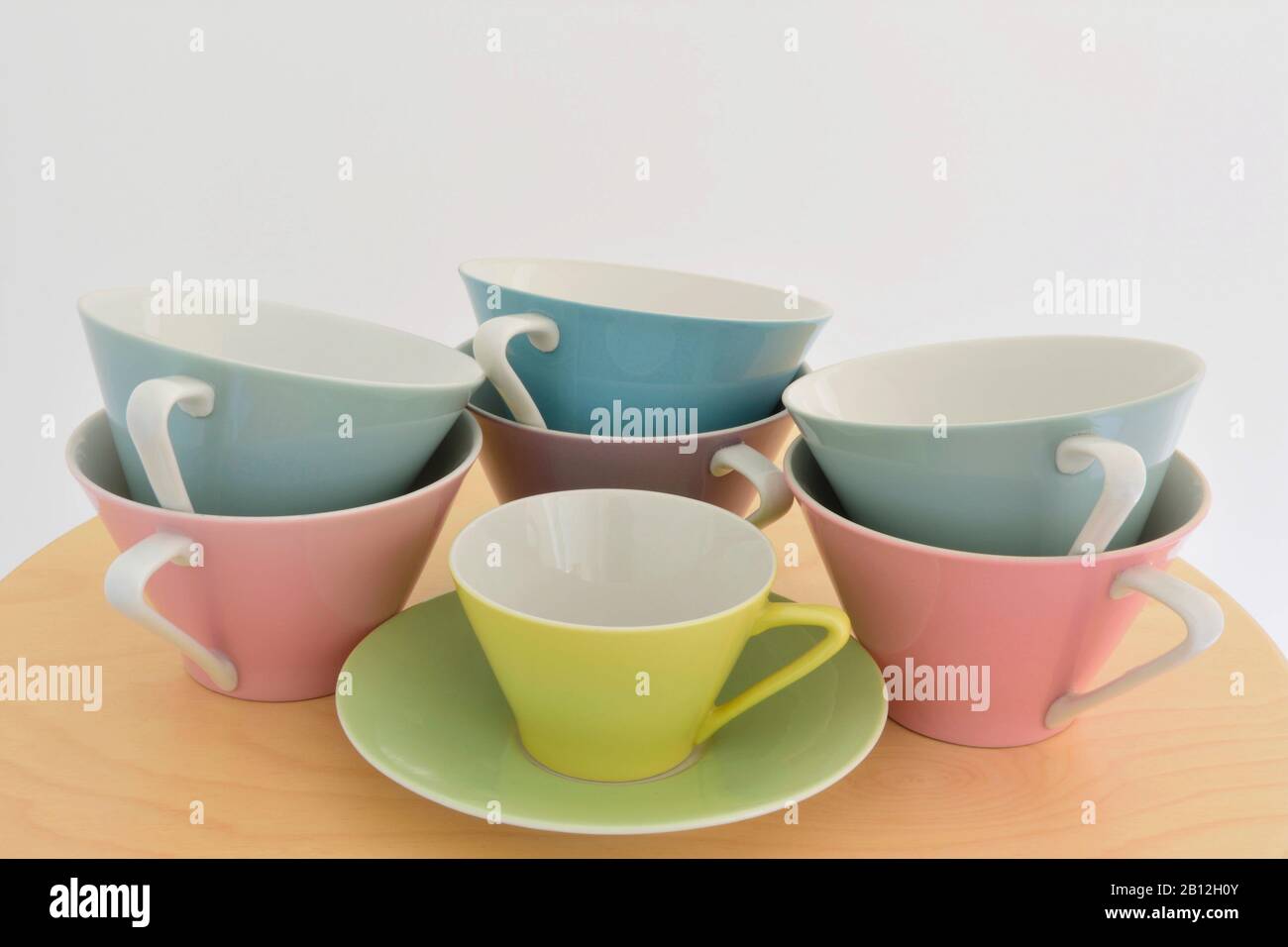 Lily porcelain collectibles produced between 1959 and 1969. Stock Photo