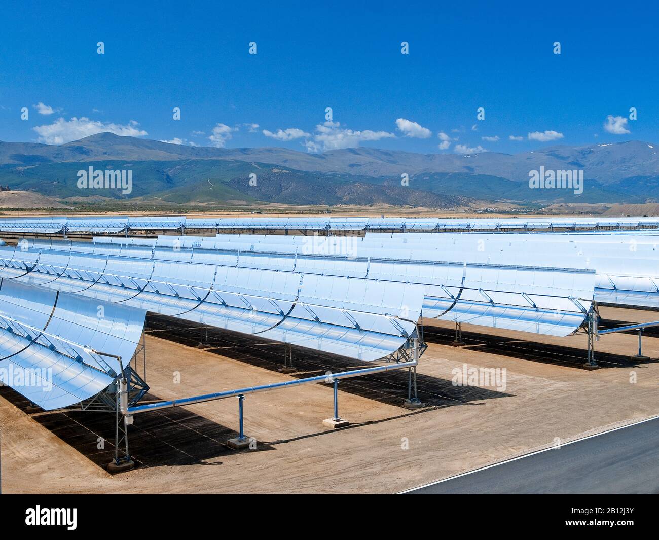 Solar thermal power plant Andasol 1,Guadix,Spain,Europe Stock Photo