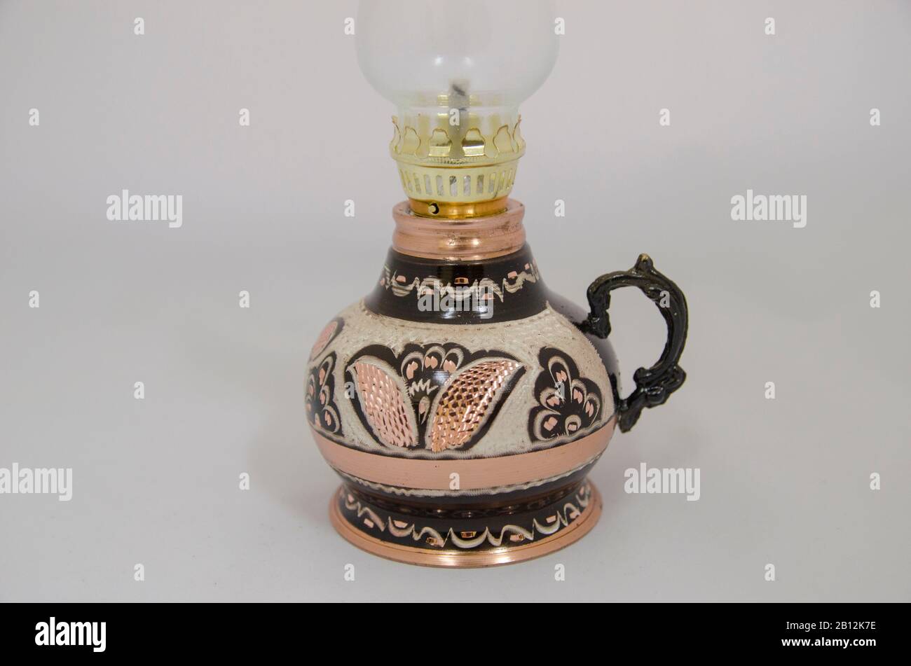 Copper Oil Lamp Stock Photo Alamy