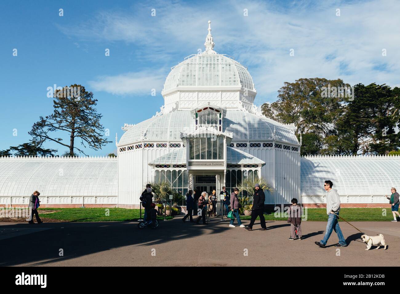 San Francisco Conservatory of Flowers. 2020 Stock Photo