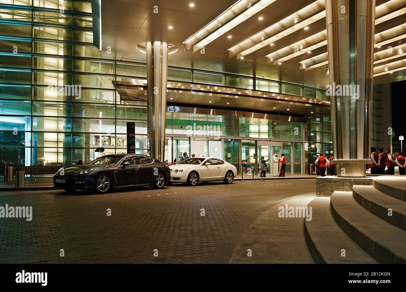 Valet parking area of the Dubai Mall,largest shopping mall in the world
