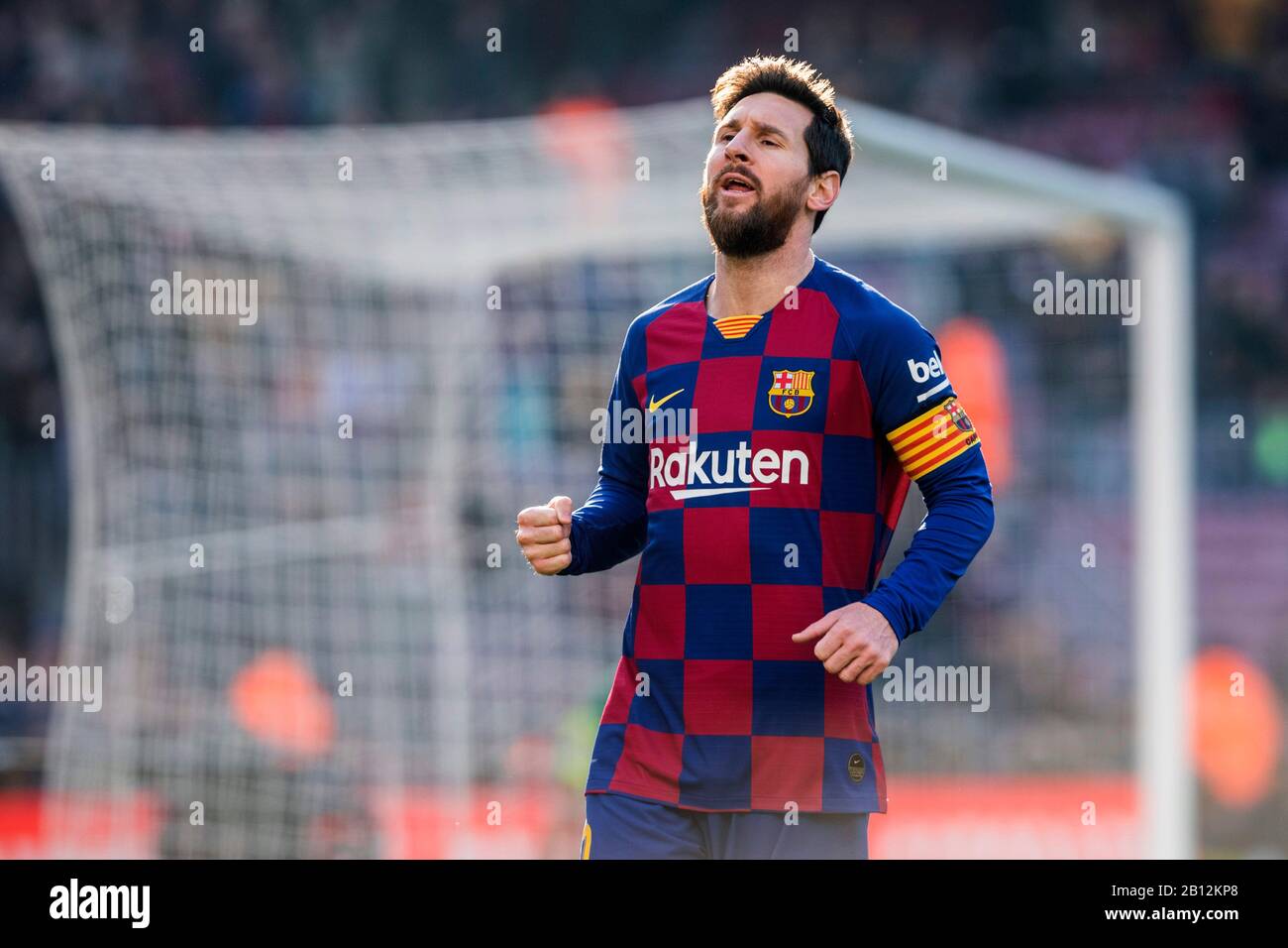 Lionel messi barcelona goal 2020 hi-res stock photography and images