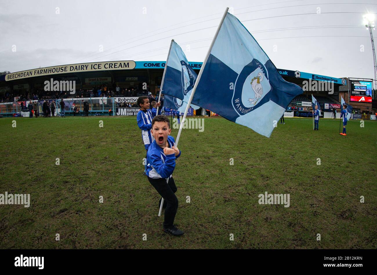 Football flag bearer hires stock photography and images Alamy
