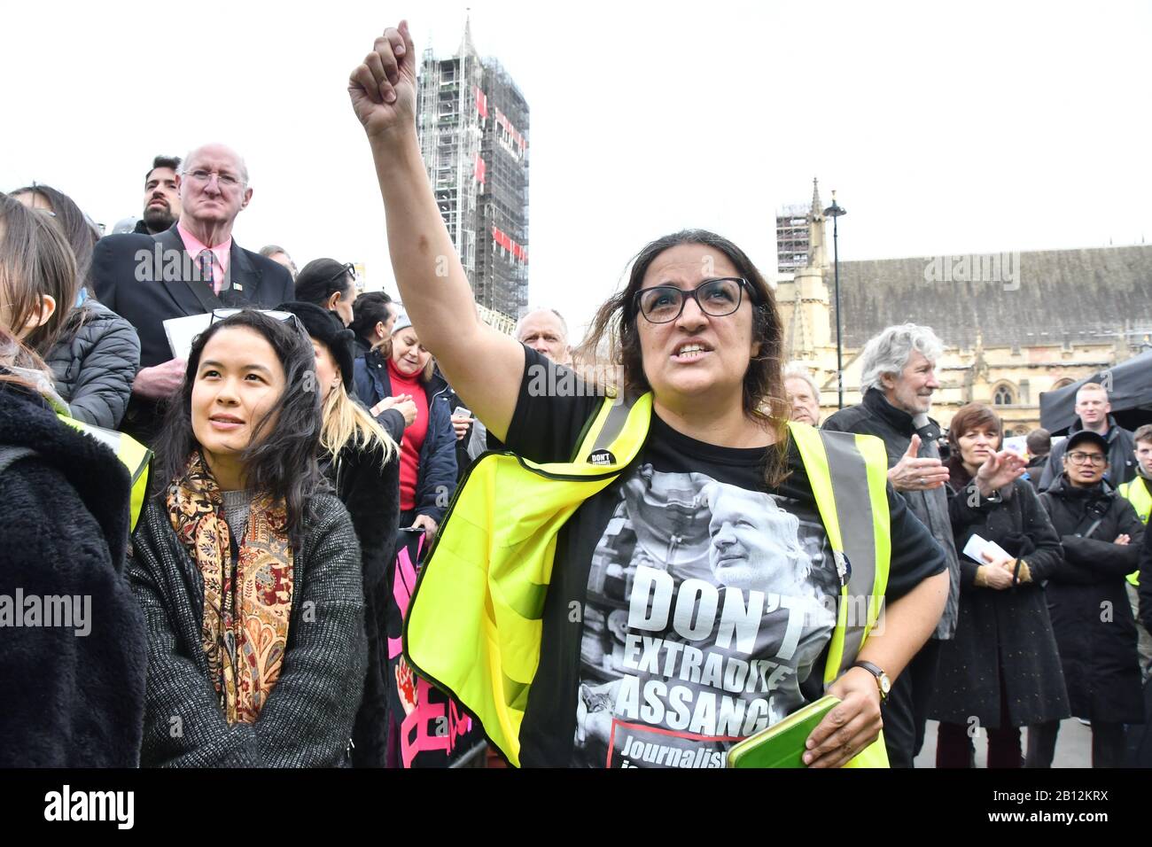 London, UK. 22nd Feb 2020. Hundreds Protest against Julian Assange Extradition Free speech is not a Crimes, on 22th Feb 2020  in London, UK Credit: Picture Capital/Alamy Live News Stock Photo