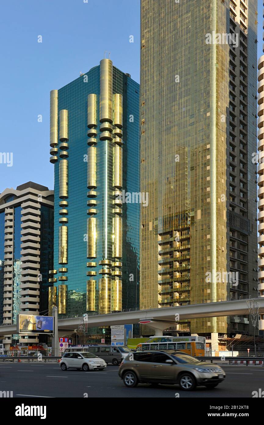 Gold Shimmering Facade towers skyscrapers modern Architecture Sheikh Gold Shimmering Facade towers skyscrapers modern Architecture Sheikh