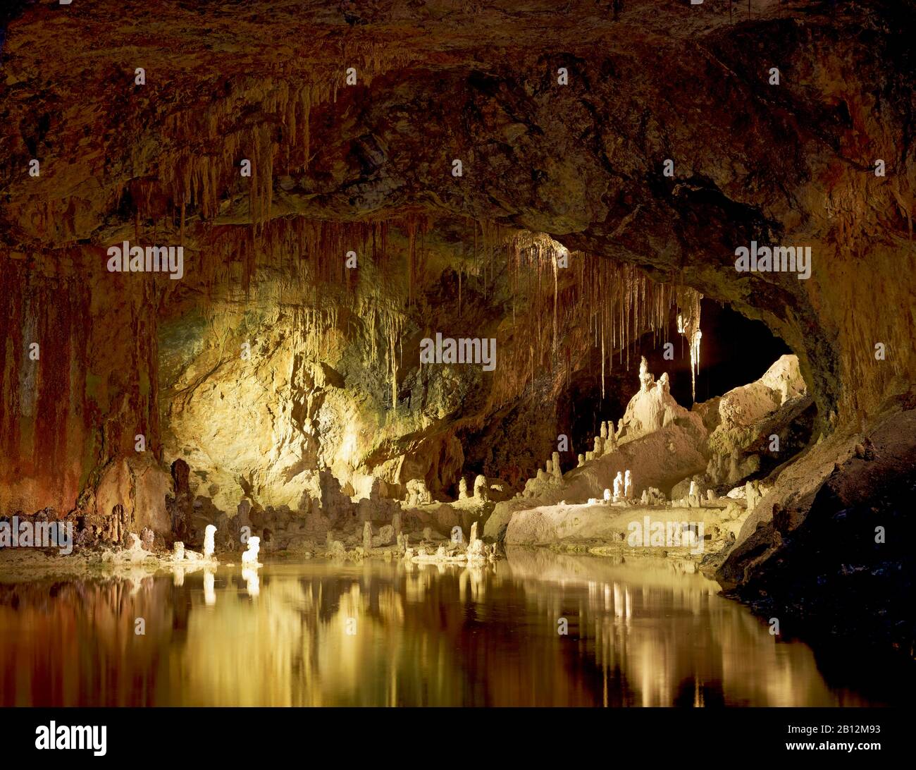 Fairy Caves of Saalfeld Fairy Grottoes,Saalfeld,Thuringia,Germany Stock Photo