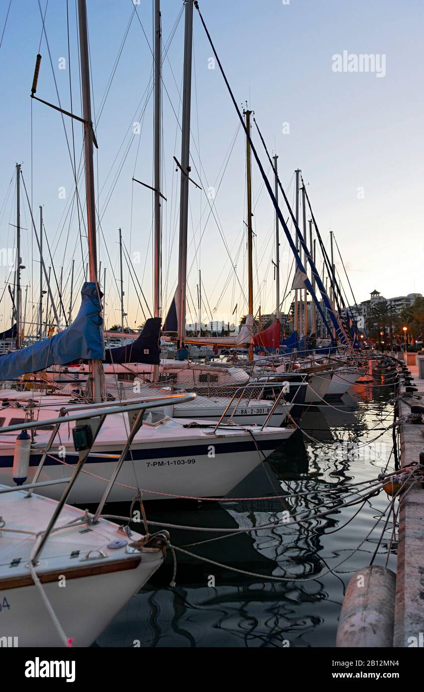 Luxury yachts,marina,Palma de Mallorca,Majorca,Balearic Islands,Spain