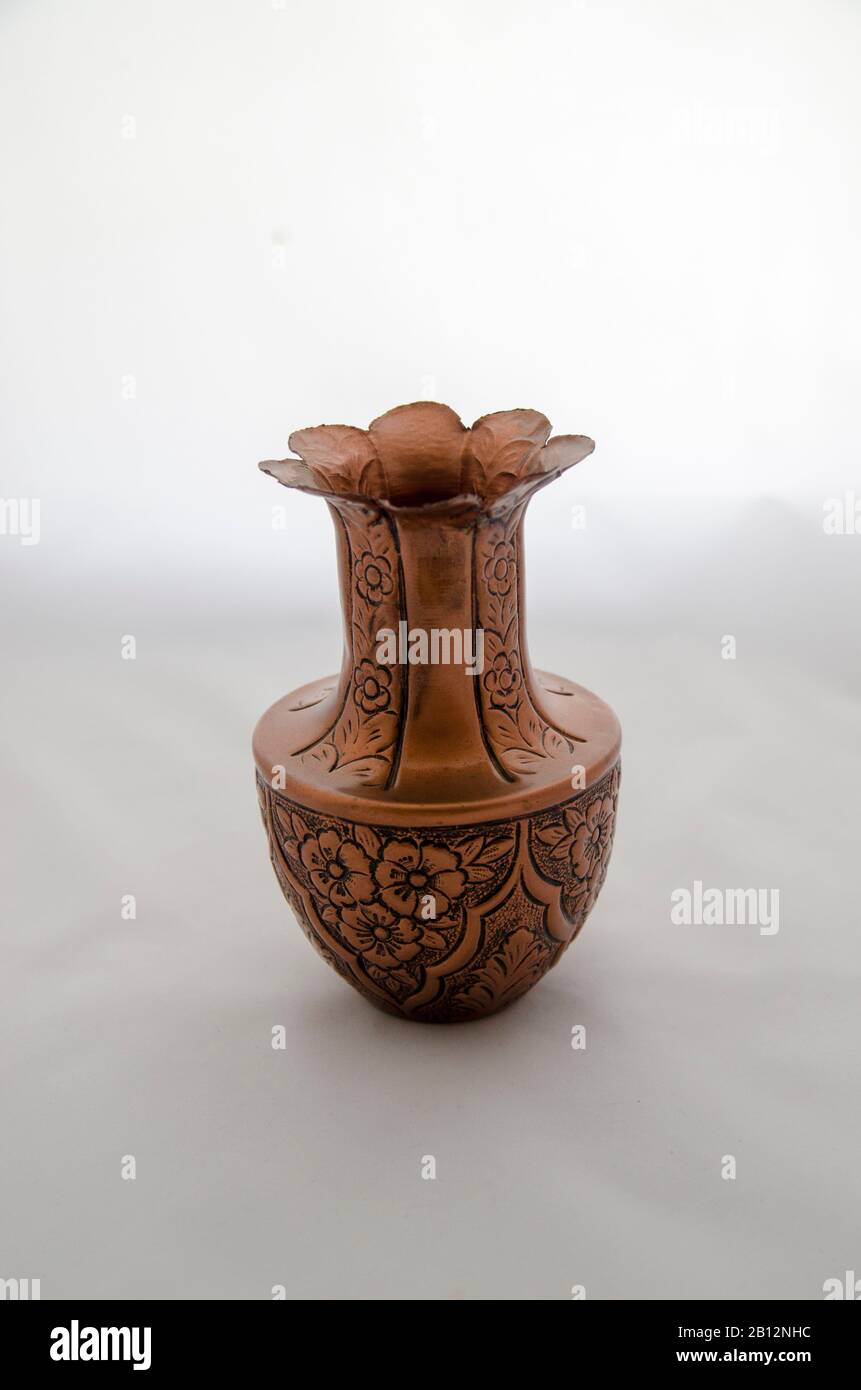 Ornamental Copper Vase Stock Photo Alamy