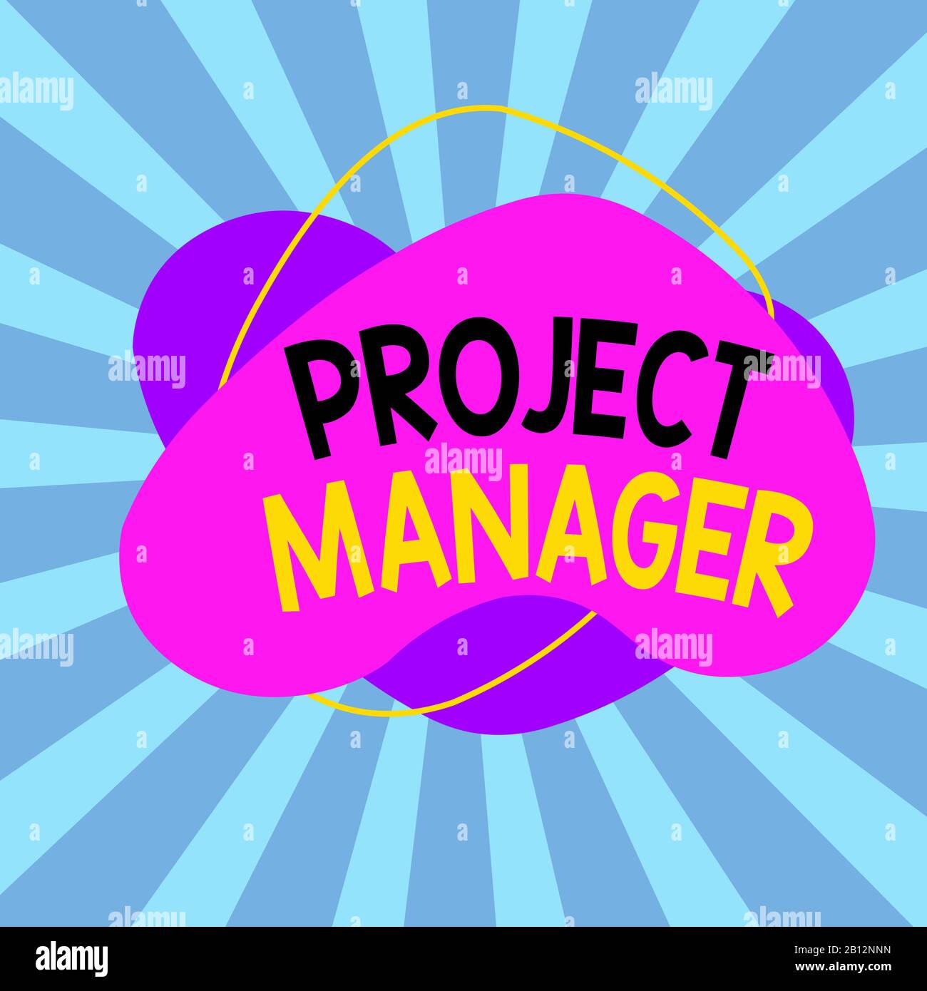 Text sign showing Project Manager. Business photo showcasing overall ...