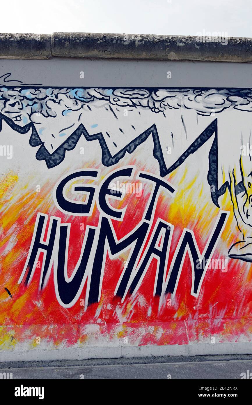 Work of art,Berlin Wall,the former boundary walls of the GDR,East Side Gallery,Muehlenstrasse