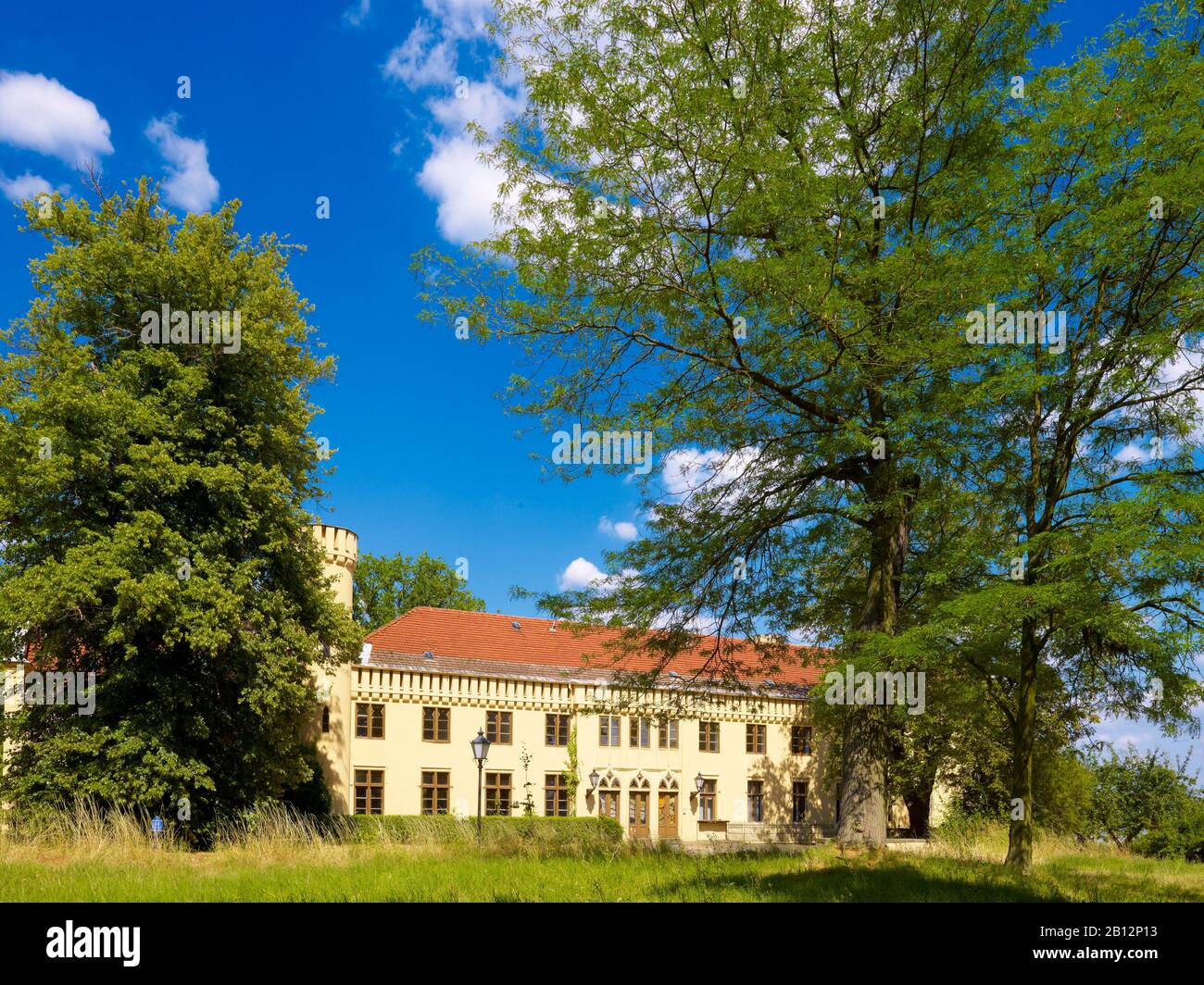Castle Petzow at Lake Schwielow,Petzow,Brandenburg,Germany Stock Photo