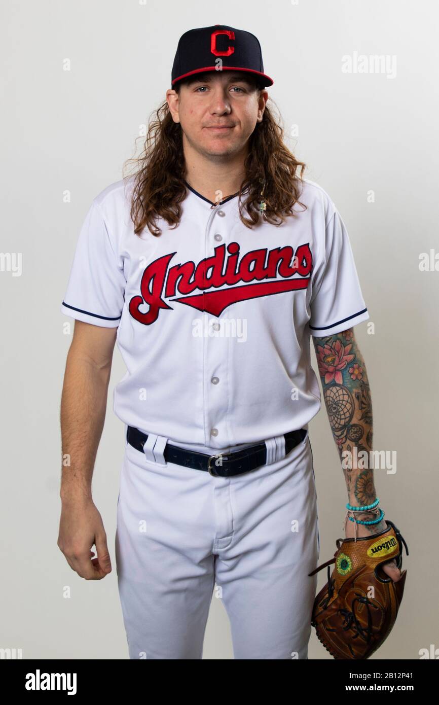 Cleveland Indians pitcher Mike Clevinger poses for a portrait during photo  day on Wednesday, February 19, 2020 in Goodyear, Arizona, USA. (Photo by  IOS/ESPA-Images Stock Photo - Alamy