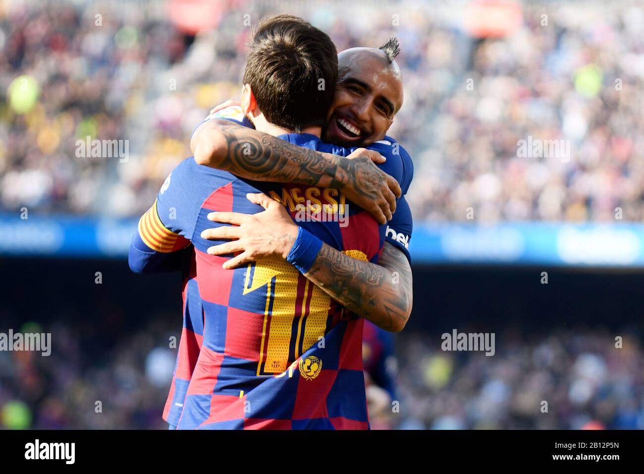 Lionel messi barcelona goal 2020 hi-res stock photography and images