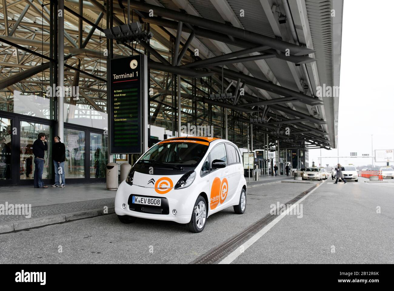 Citroen C-Zero Airdream,dynamic driving image,electric vehicle,E-car,Hamburg,Germany,Europe Stock Photo