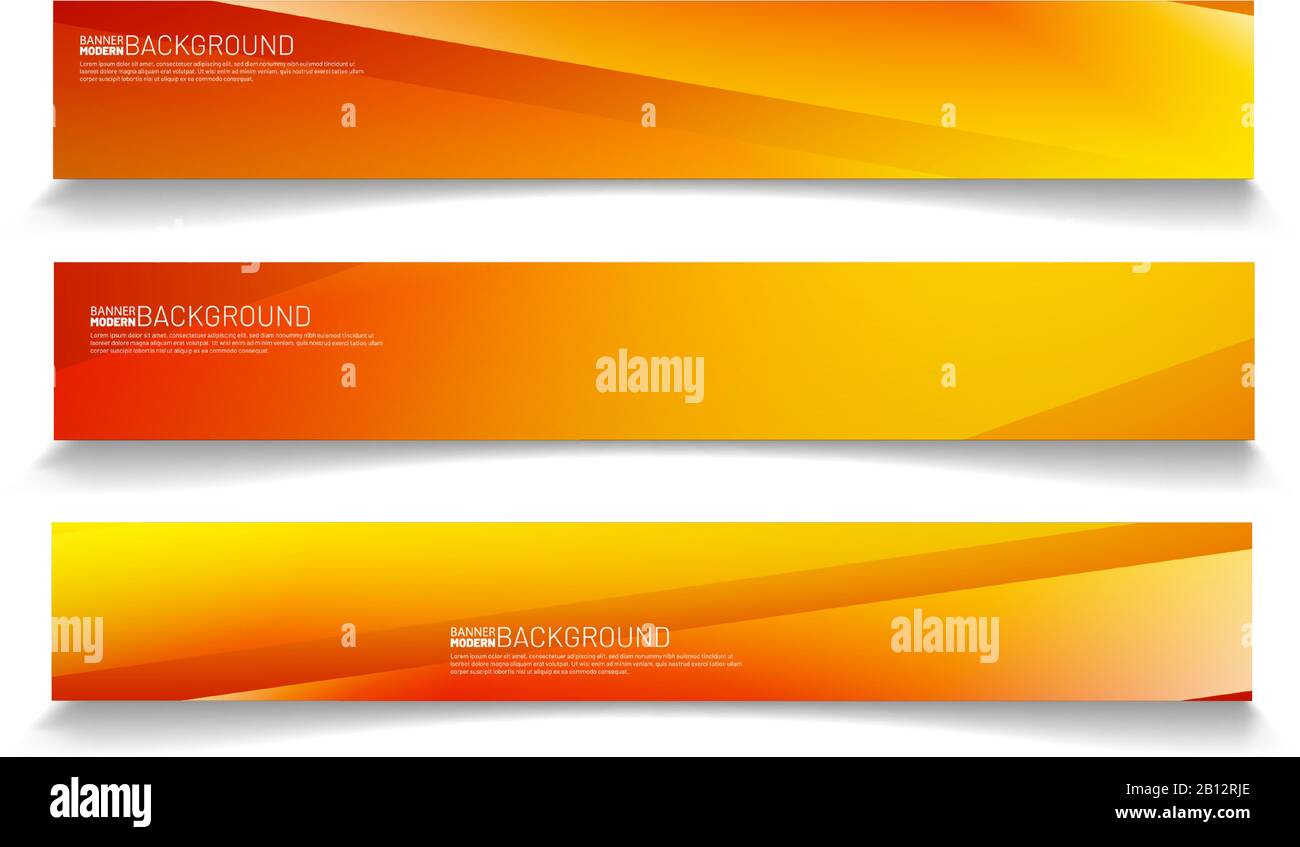 Modern web banner background. abstract vector template design Stock Vector