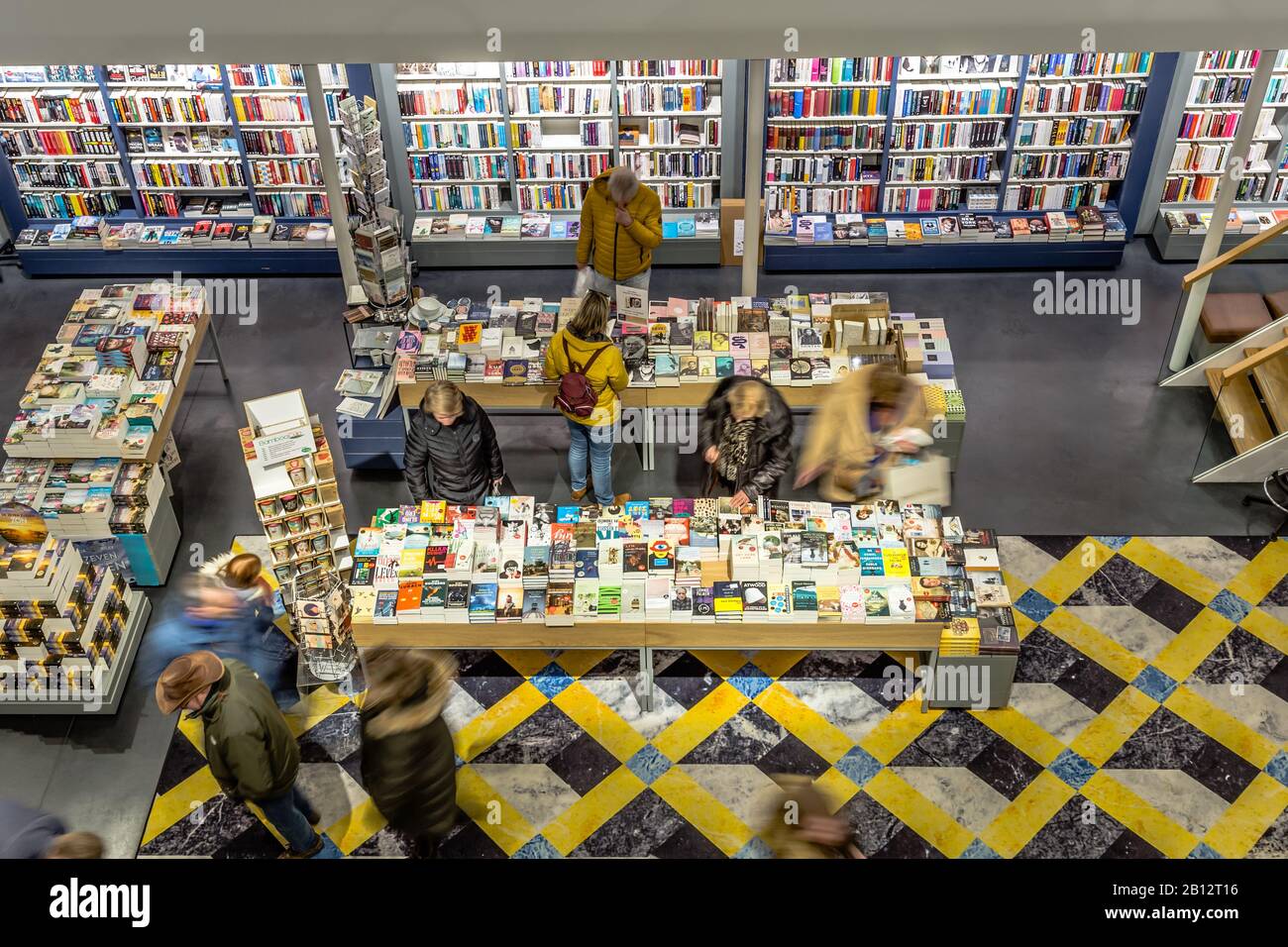 Zwolle, Netherlands, February 21, 2020 Famous bookstore Waanders in