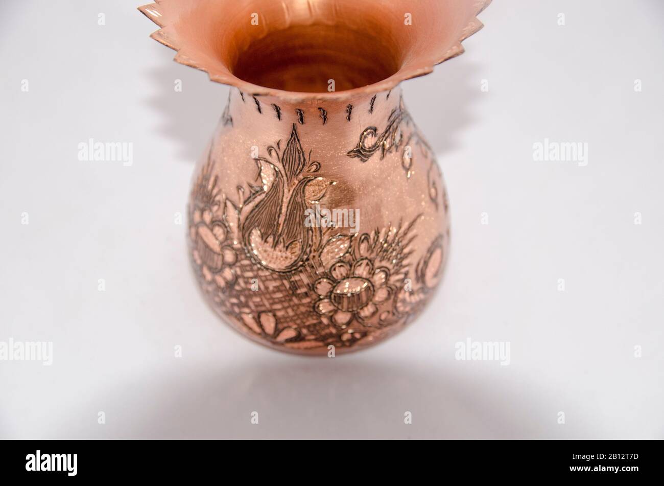 Ornamental Copper Vase Stock Photo Alamy
