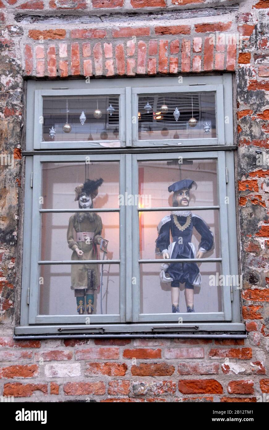 A window display of a Puppet Theatre Museum (Collection of Fritz Fey