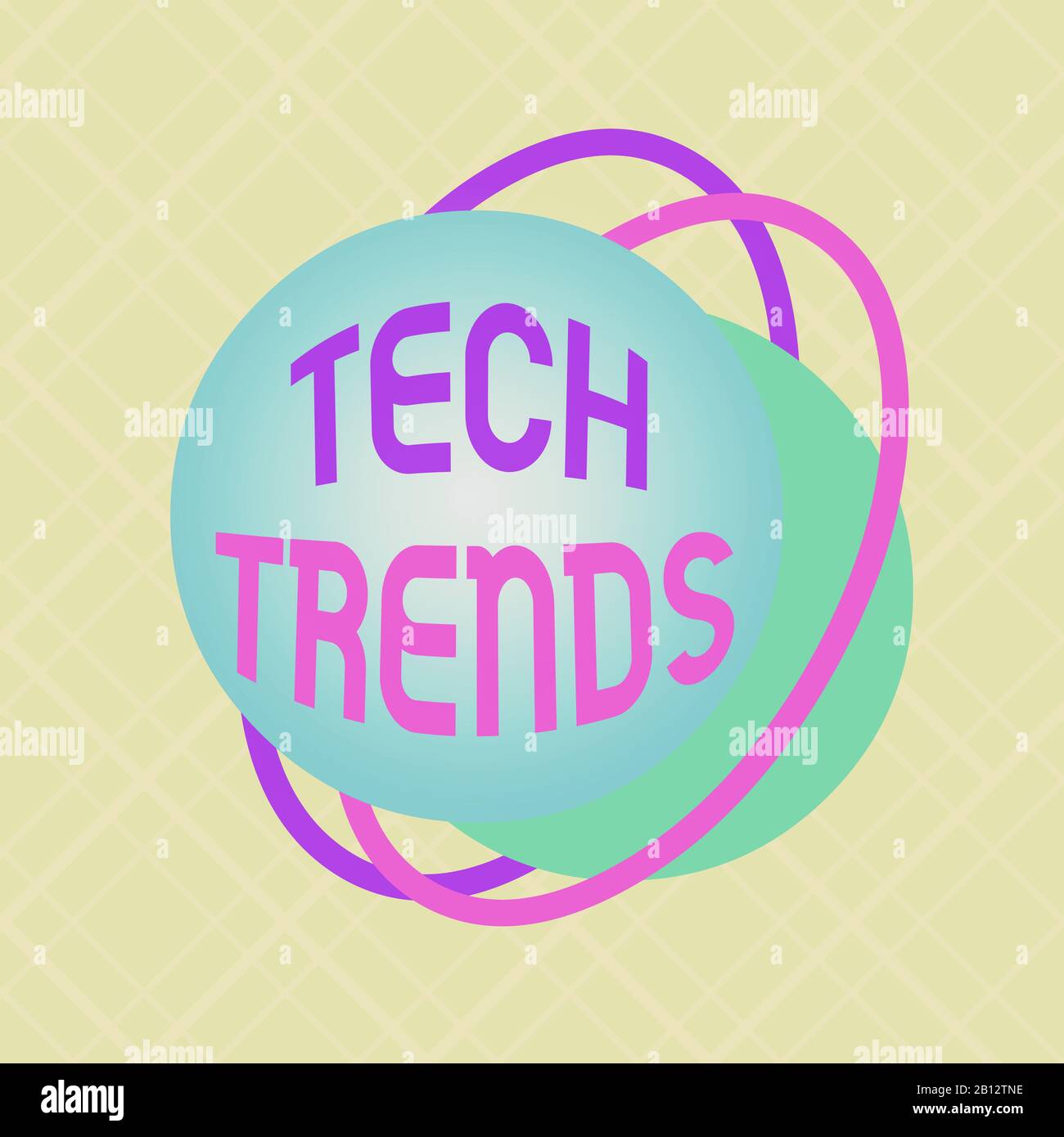 Writing note showing Tech Trends. Business concept for technology that ...