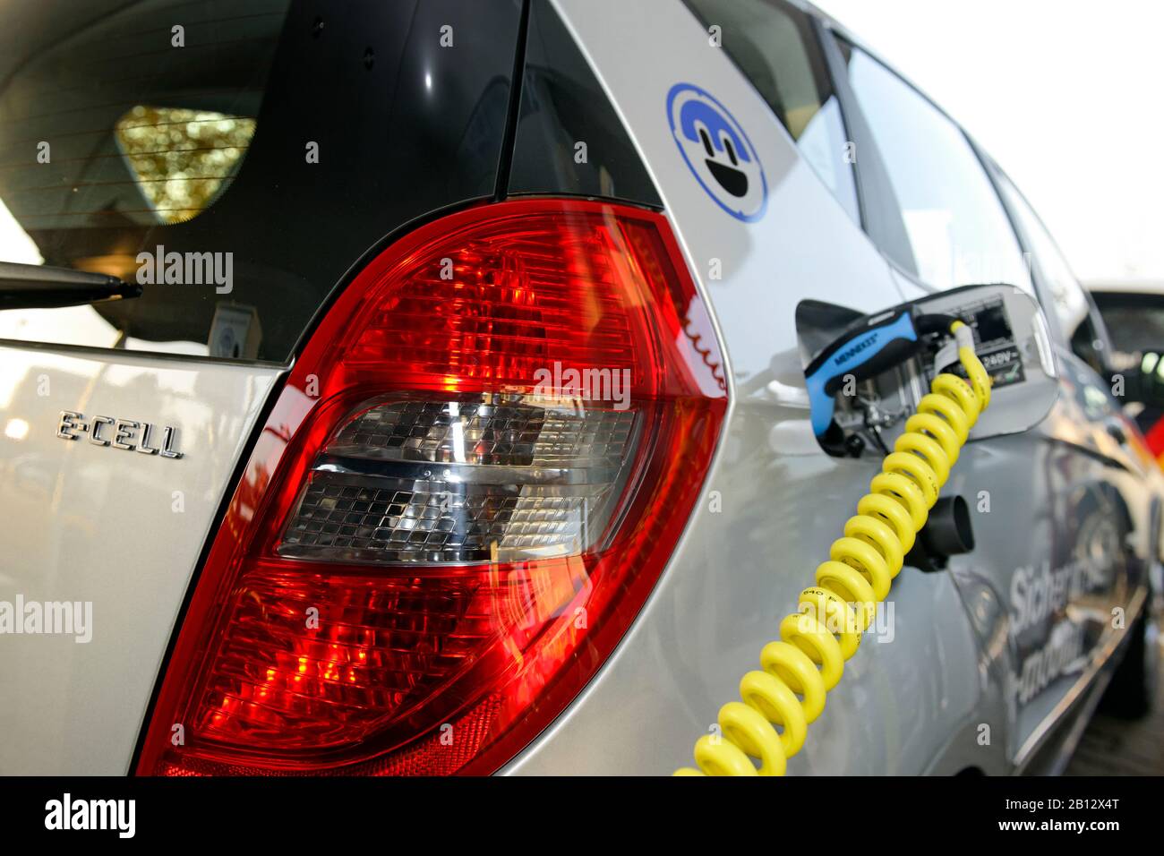 Mercedes Benz A-Class E-CELL during charging,electric car,Hanover,Lower Saxony,Germany Stock Photo
