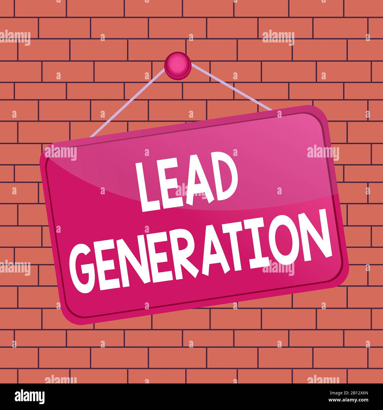 Text sign showing Lead Generation. Business photo text process of ...