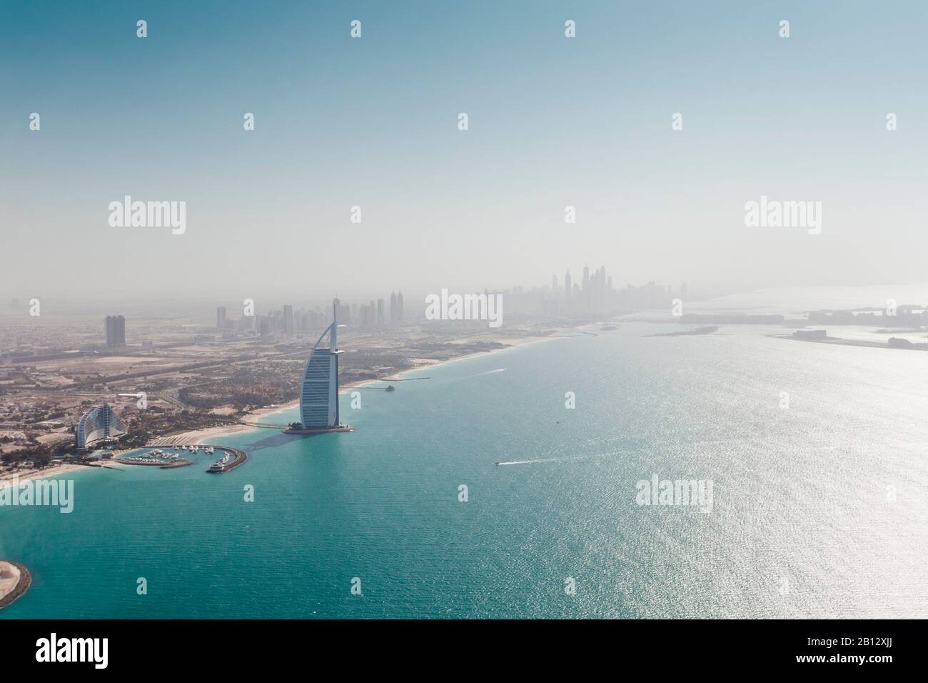 Dubai palm islands aerial hi-res stock photography and images - Alamy