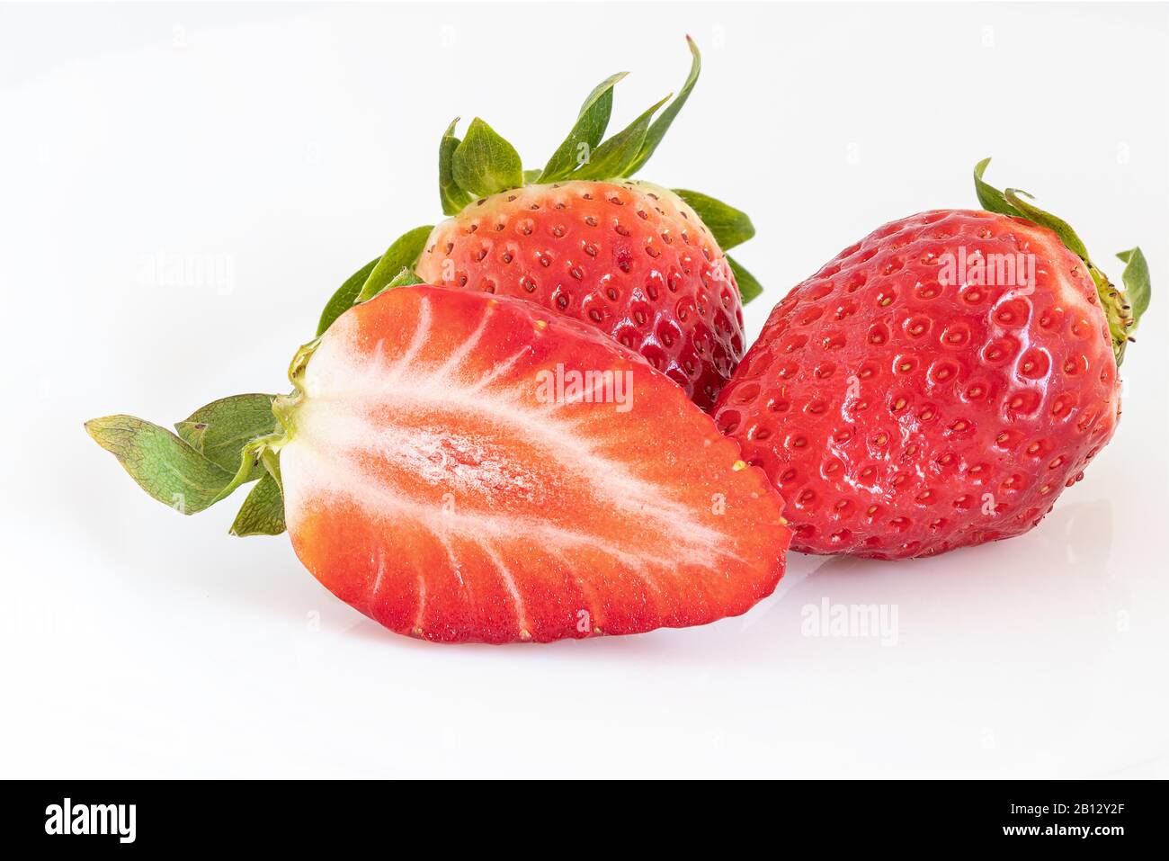 The strawberry isolated on white background Stock Photo - Alamy