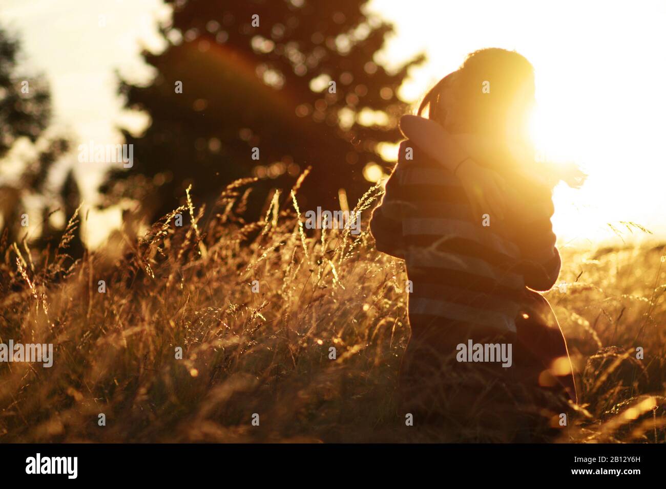 Kissing couples silhouette hi-res stock photography and images - Alamy