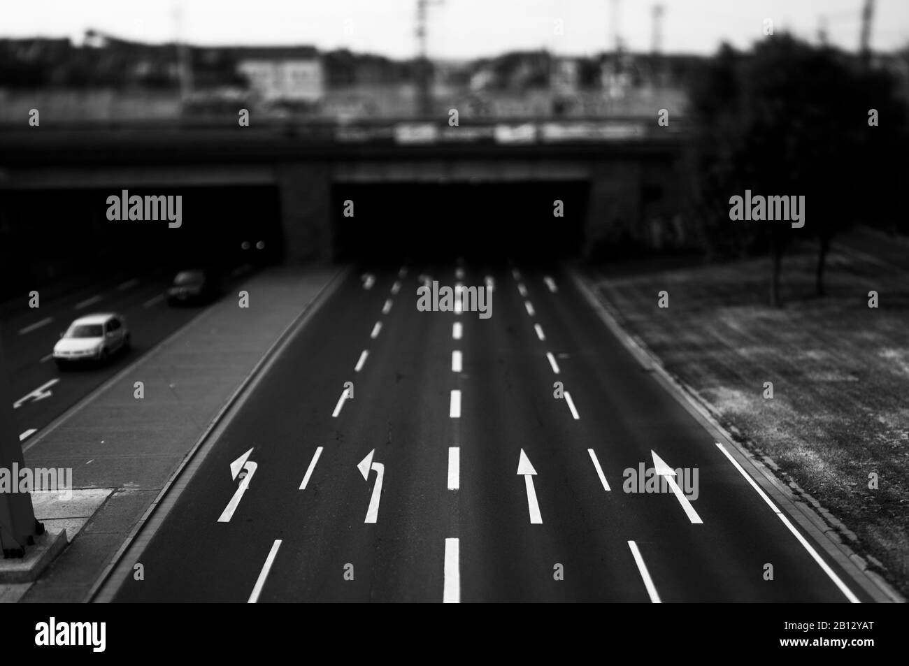 Multi-lane road in Erfurt,Thuringia,Germany Stock Photo - Alamy