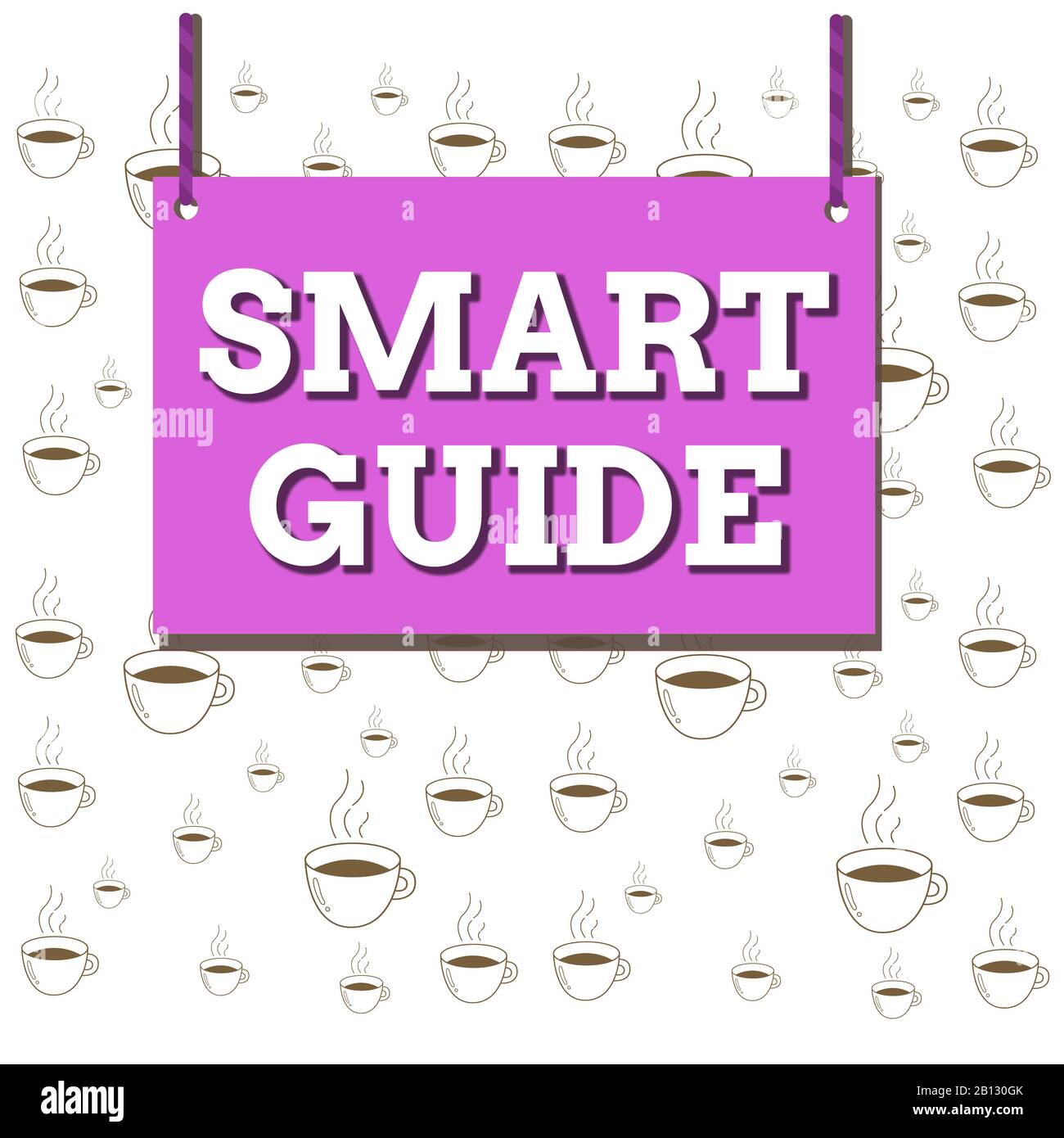Writing note showing Smart Guide. Business concept for used to guide ...