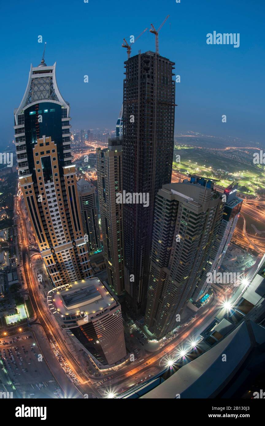 Marina 101 Tower at Dubai Marina,UAE Stock Photo
