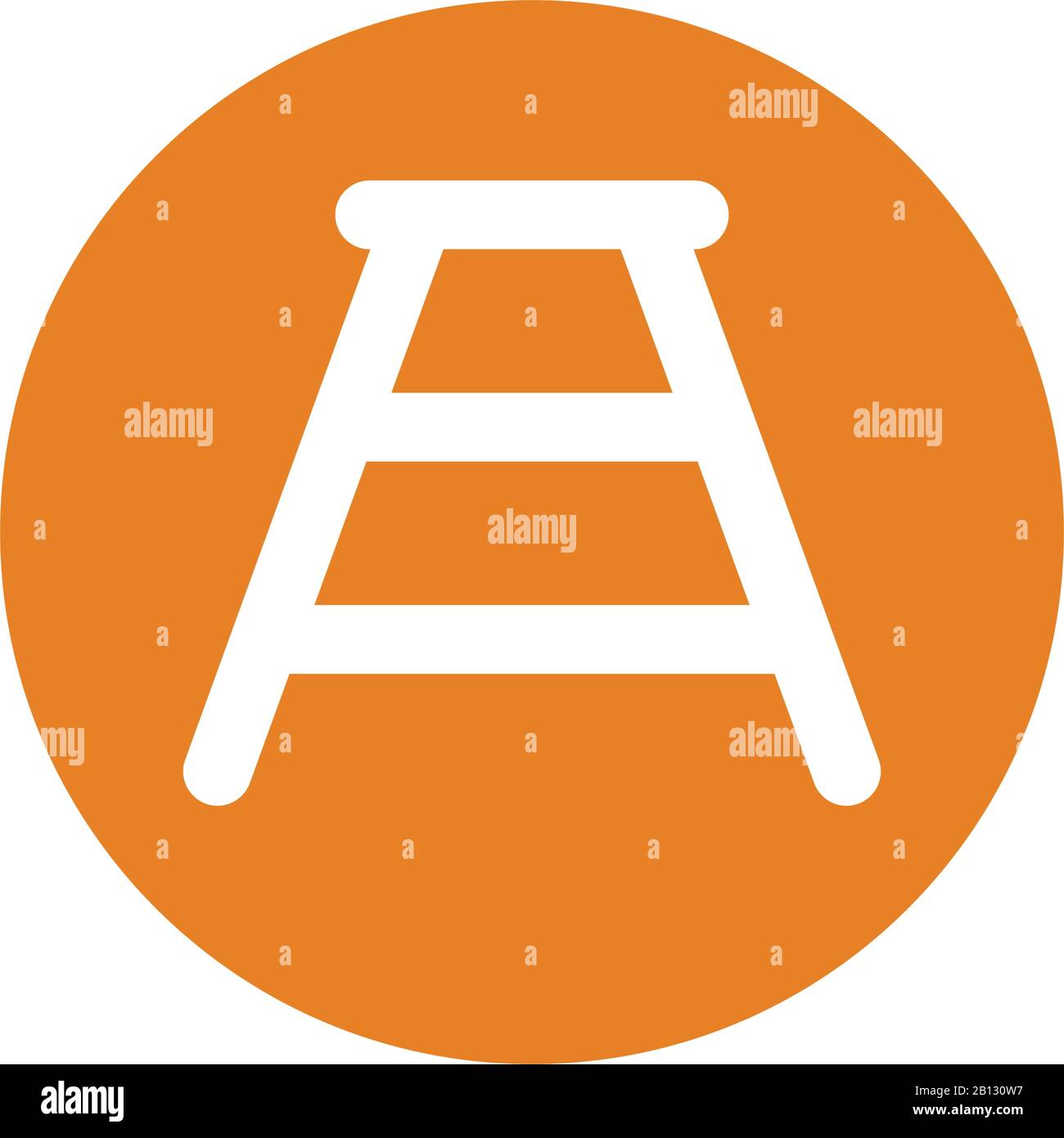 Pixel perfect Bench icon, Ladder, Construction element for commercial ...